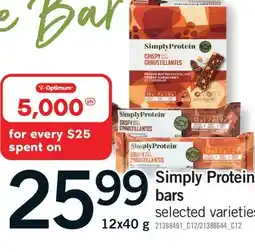 Fortinos SIMPLY PROTEIN BARS offer