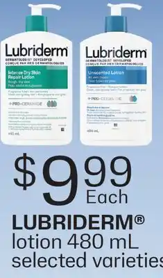 Fortinos LUBRIDERM LOTION offer