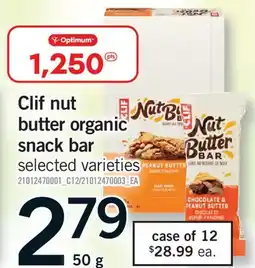 Fortinos CLIF NUT BUTTER ORGANIC BUTTER ORGANIC SNACK BAR offer
