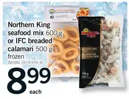 Fortinos NORTHERN KING SEAFOOD MIX, 600 G OR IFC BREADED, 500 G offer