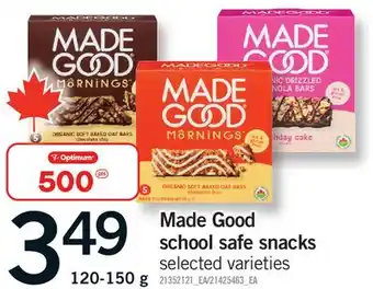 Fortinos MADE GOOD SCHOOL SAFE SNACKS offer