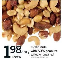 Fortinos MIXED NUTS WITH 50% PEANUTS offer