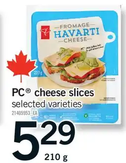 Fortinos PC CHEESE SLICES offer