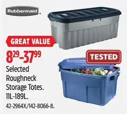 Canadian Tire Selected Roughneck Storage Totes offer