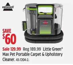 Canadian Tire Little Green Max Pet Portable Carpet & Upholstery Cleaner offer