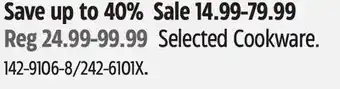 Canadian Tire Selected Cookware offer