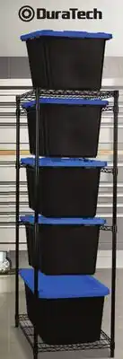 Canadian Tire Duratech 5-Tier Steel Tote Rack offer