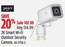 Canadian Tire 2K Smart Wi-Fi Outdoor Security Camera offer