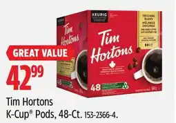 Canadian Tire Tim Hortons K-Cup Pods offer