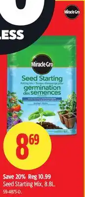 Canadian Tire Miracle-Gro Seed Starting Mix, 8.8L offer
