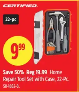 Canadian Tire CERTIFIED Home Repair Tool Set with Case, 22-Pc offer