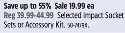 Canadian Tire MAXIMUM Selected Impact Socket Sets or Accessory Kit offer
