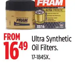 Canadian Tire FRAM Ultra Synthetic Oil Filters offer