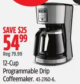 Canadian Tire Programmable Drip Coffeemaker offer