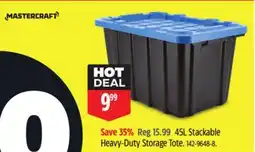Canadian Tire Mastercraft Stackable Heavy-Duty Storage Tote offer