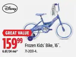 Canadian Tire Frozen Kids' Bike, 16˝ offer