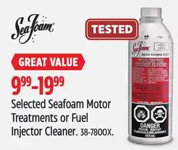 Canadian Tire Selected Seafoam Motor Treatments or Fuel Injector Cleaner offer