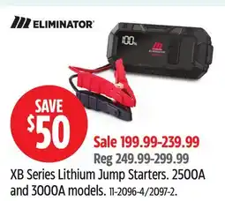Canadian Tire ELIMINATOR XB Series Lithium Jump Starters offer