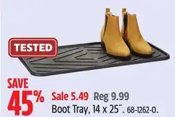 Canadian Tire Boot Tray, 14 x 25˝ offer