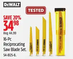 Canadian Tire 16-Pc Reciprocating Saw Blade Set offer