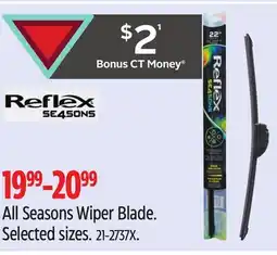Canadian Tire Reflex Se4sons All Seasons Wiper Blade offer