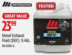 Canadian Tire MotoMaster Diesel Exhaust Fluid (DEF) offer