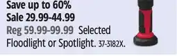 Canadian Tire MAXIMUM Selected Floodlight or Spotlight offer