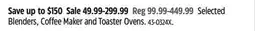 Canadian Tire Ninja Selected Blenders, Coffee Maker and Toaster Ovens offer