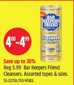 Canadian Tire Bar Keepers Friend Cleanser offer