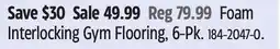 Canadian Tire WA:KE Athletic Interlocking Gym Flooring, 6-Pk offer