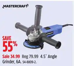 Canadian Tire MASTERCRAFT 4.5˝ Angle Grinder offer