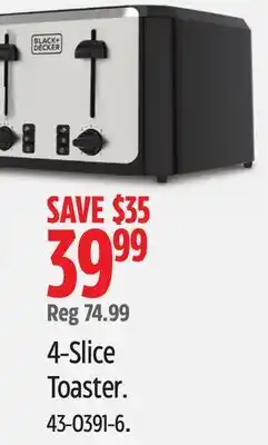 Canadian Tire 4-Slice Toaster offer