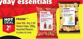 Canadian Tire FRANK Potato Chips offer