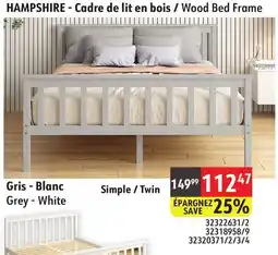 Sushi Shop HAMPSHIRE - Wood Bed Frame offer