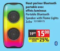 Sushi Shop Portable Bluetooth Speaker with Flame Lights 2x5w offer