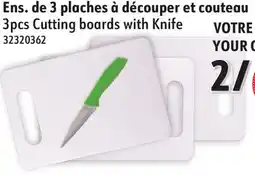 Sushi Shop 3pcs Cutting boards with Knife offer