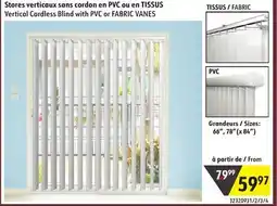 Sushi Shop Vertical Cordless Blind with PVC or FABRIC VANES offer