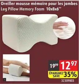Sushi Shop Leg Pillow Memory Foam 10x8x6'' offer