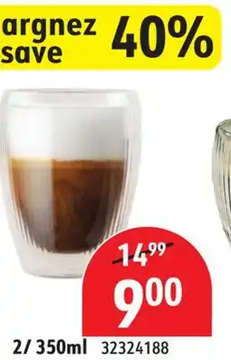 Sushi Shop Set of 2 Tumbler Double Walled Ribbed offer