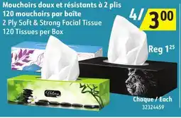 Sushi Shop 2 Ply Soft & Strong Facial Tissue 120 Tissues per Box offer