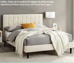 Sushi Shop Upholstered Platform Bed Frame with Wood Slat Support offer