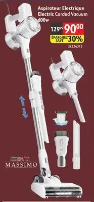 Sushi Shop MASSIMO Electric Corded Vacuum 600w offer