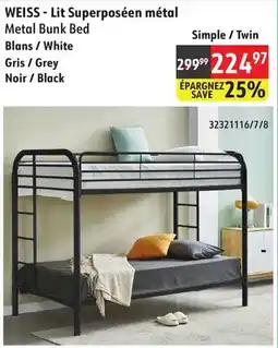 Sushi Shop WEISS-Metal Bunk Bed offer