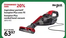 Home Hardware Scorpion Plus corded hand vacuum offer