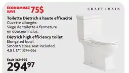 Home Hardware Dietrich high efficiency toilet offer