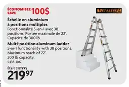 Home Hardware Multi-position aluminum ladder offer