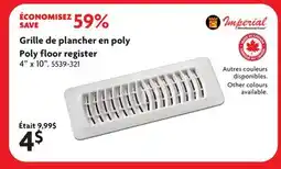 Home Hardware Poly floor register offer