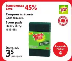 Home Hardware Scour pads offer