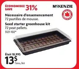 Home Hardware Seed starter greenhouse kit offer