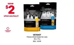 Mondou VETDIET Freeze dried treats for cats offer